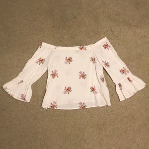 White off the shoulder top
